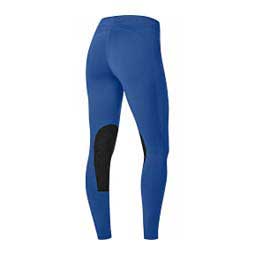 Flow Rise Knee Patch Performance Womens Tights Blue - Item # 49591
