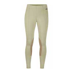 Flow Rise Knee Patch Performance Womens Tights Tan - Item # 49591