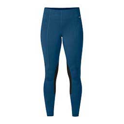 Flow Rise Knee Patch Performance Womens Tights Lagoon - Item # 49591