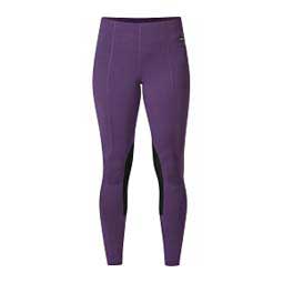 Flow Rise Knee Patch Performance Womens Tights Huckleberry - Item # 49591