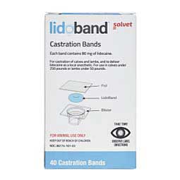 Lidoband Castration Bands for Calves and Lambs 40 ct - Item # 49598