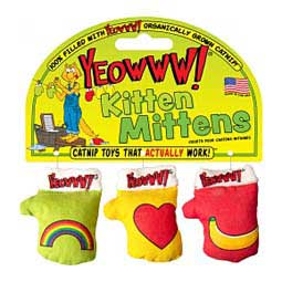Yeowww! Kitten Mittens Catnip Cat Toy 3 ct - Item # 49607