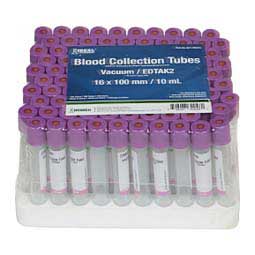 Blood Collection 10 ml EDTA Purple Top Tubes 100 ct - Item # 49698