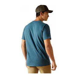 Abilene Skull Mens T-Shirt Steel Blue Heather - Item # 49707