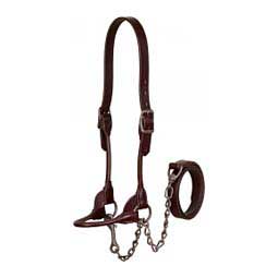 Brown Bombshell Leather Cattle Show Halter XS (350-700 lb) - Item # 49758