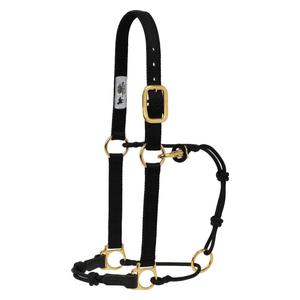 Horsemans Halter Black/Black - Item # 49763
