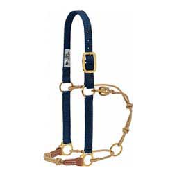 Horsemans Halter Navy/Tan - Item # 49763