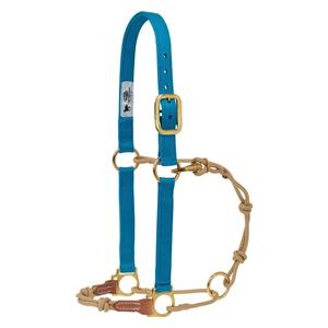 Horsemans Halter Blue Hurricane/Tan - Item # 49763