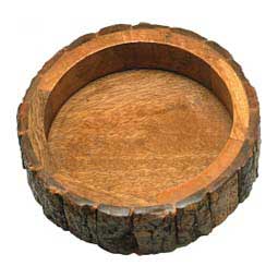 Bark Round Wooden Dog Bowl M - Item # 49770