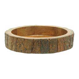 Bark Round Wooden Dog Bowl L - Item # 49770