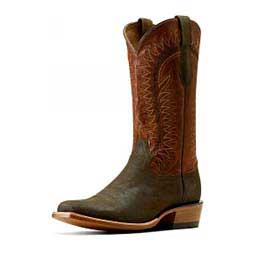 Futurity Time 13-in Mens Cowboy Boots Olive Roughout - Item # 49789