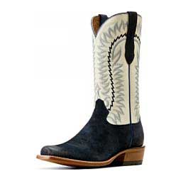 Futurity Time 13-in Mens Cowboy Boots Polo Blue Roughout - Item # 49789