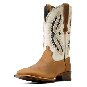 Rowder VentTEK 360 11-in Cowboy Boots Tan/White - Item # 49799