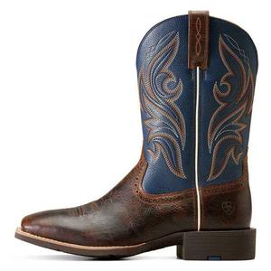 Sport Knockout 11-in Cowboy Boots Whiskey/Blue - Item # 49811