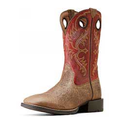 Sport Rodeo 11-in Cowboy Boots Crunch Tan/Orange - Item # 49813
