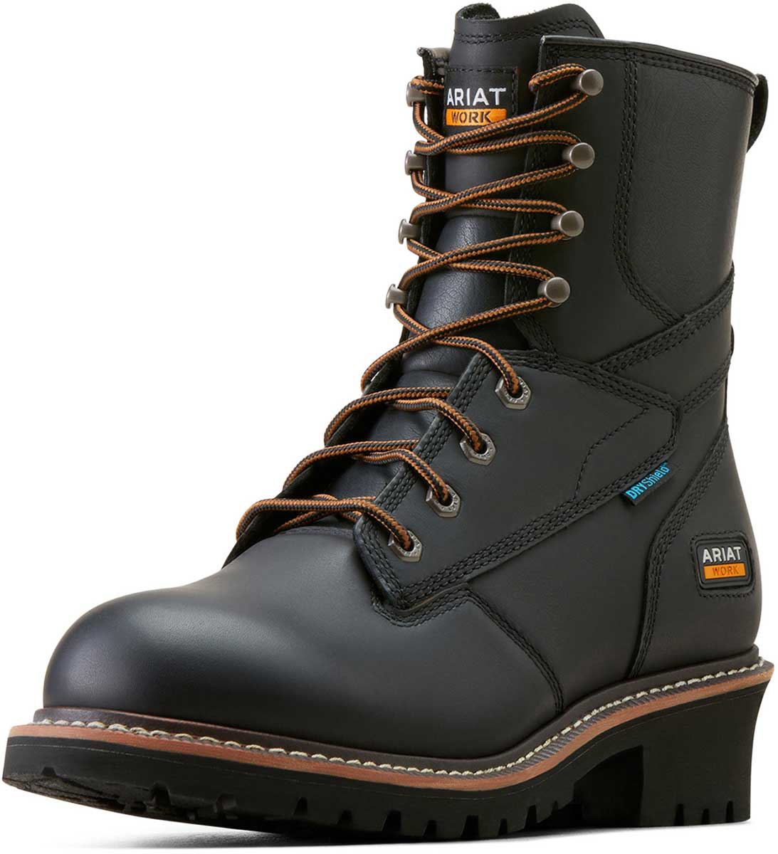 Logger Shock Shield H20 8-in Mens Work Boots Ariat - All Mens Footwear ...
