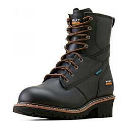 Logger Shock Shield H20 8-in Mens Work Boots Black - Item # 49824