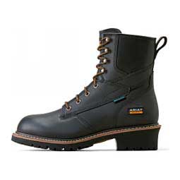 Logger Shock Shield H20 8-in Mens Work Boots Black - Item # 49824