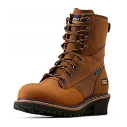 Logger Shock Shield H20 8-in Mens Work Boots Copper Brown - Item # 49824
