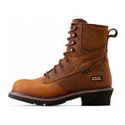 Logger Shock Shield H20 8-in Mens Work Boots Copper Brown - Item # 49824