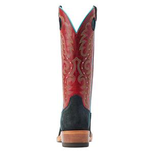 Futurity Boon Roughout 13-in Cowgirl Boots Black/Crimson - Item # 49830