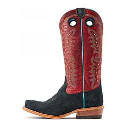 Futurity Boon Roughout 13-in Cowgirl Boots Black/Crimson - Item # 49830