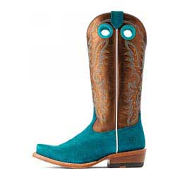 Futurity Boon Roughout 13-in Cowgirl Boots Ancient Turquoise/Mocha - Item # 49830