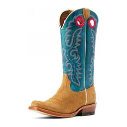 Futurity Boon Roughout 13-in Cowgirl Boots Bucksin/Blue - Item # 49830