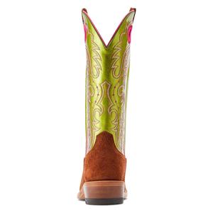 Futurity Boon Roughout 13-in Cowgirl Boots Cognac/Lime - Item # 49830