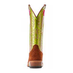 Futurity Boon Roughout 13-in Cowgirl Boots Cognac/Lime - Item # 49830