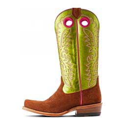 Futurity Boon Roughout 13-in Cowgirl Boots Cognac/Lime - Item # 49830