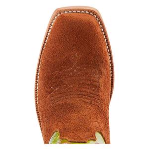 Futurity Boon Roughout 13-in Cowgirl Boots Cognac/Lime - Item # 49830