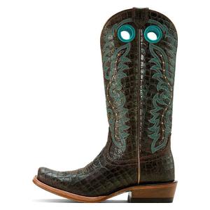 Futurity Boon Roughout 13-in Cowgirl Boots Croc Print - Item # 49830