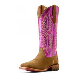 Frontier Calamity Jane Roughout 13-in Cowgirl Boots Dijon/Raspberry - Item # 49833