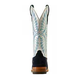 Frontier Calamity Jane Roughout 13-in Cowgirl Boots Polo Blue/Silver - Item # 49833