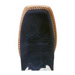 Frontier Calamity Jane Roughout 13-in Cowgirl Boots Polo Blue/Silver - Item # 49833