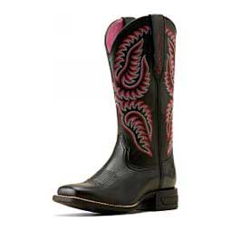 Cattle Caite StretchFit 12-in Cowgirl Boots Black Deetan/Madison - Item # 49835