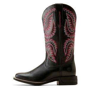 Cattle Caite StretchFit 12-in Cowgirl Boots Black Deetan/Madison - Item # 49835