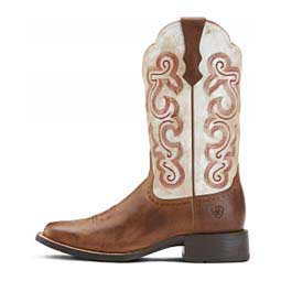 Quickdraw Wide Calf 11-in Cowgirl Boots Sandstorm/White - Item # 49838