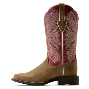 Round Up Ruidoso 12-in Cowgirl Boots Brown Bomber/Rose - Item # 49842