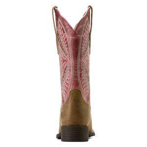 Round Up Ruidoso 12-in Cowgirl Boots Brown Bomber/Rose - Item # 49842