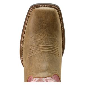 Round Up Ruidoso 12-in Cowgirl Boots Brown Bomber/Rose - Item # 49842