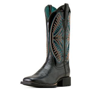 Round Up Ruidoso 12-in Cowgirl Boots Black/Black Patent - Item # 49842