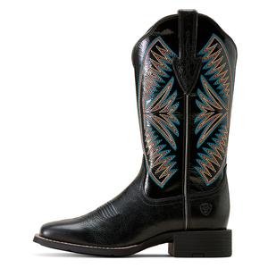Round Up Ruidoso 12-in Cowgirl Boots Black/Black Patent - Item # 49842