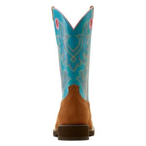 Elko 11-in Cowgirl Boots Chestnut/Blue - Item # 49845