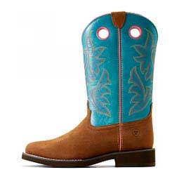 Elko 11-in Cowgirl Boots Chestnut/Blue - Item # 49845