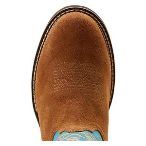 Elko 11-in Cowgirl Boots Chestnut/Blue - Item # 49845
