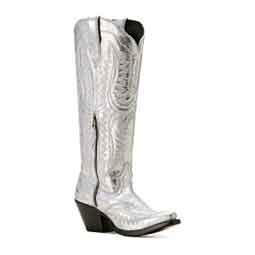 Casanova 16-in Cowgirl Boots Silver - Item # 49847
