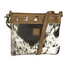 Roswell Cowhide Vivian Crossbody Purse Brown - Item # 49859