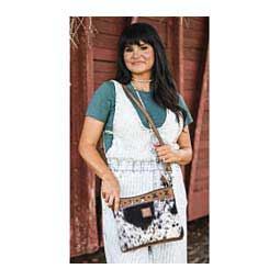 Roswell Cowhide Vivian Crossbody Purse Brown - Item # 49859